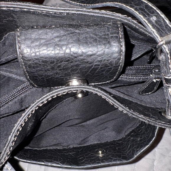Nine West Textured Black Shoulder Bag - Picture 8 of 10